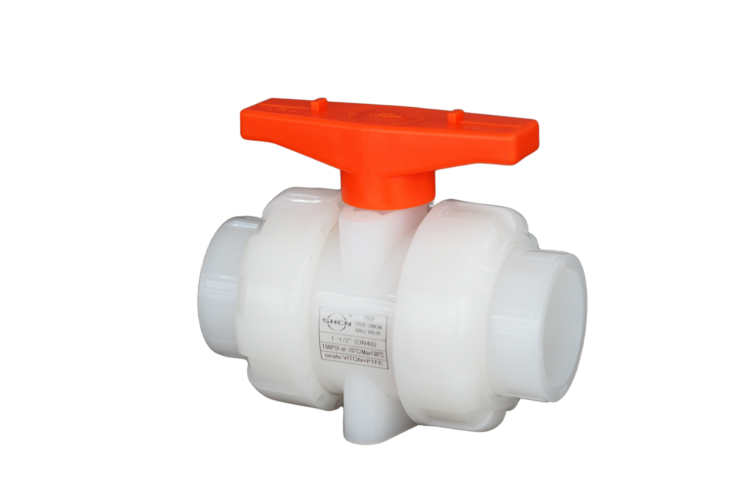 PVDF 双由令球阀
